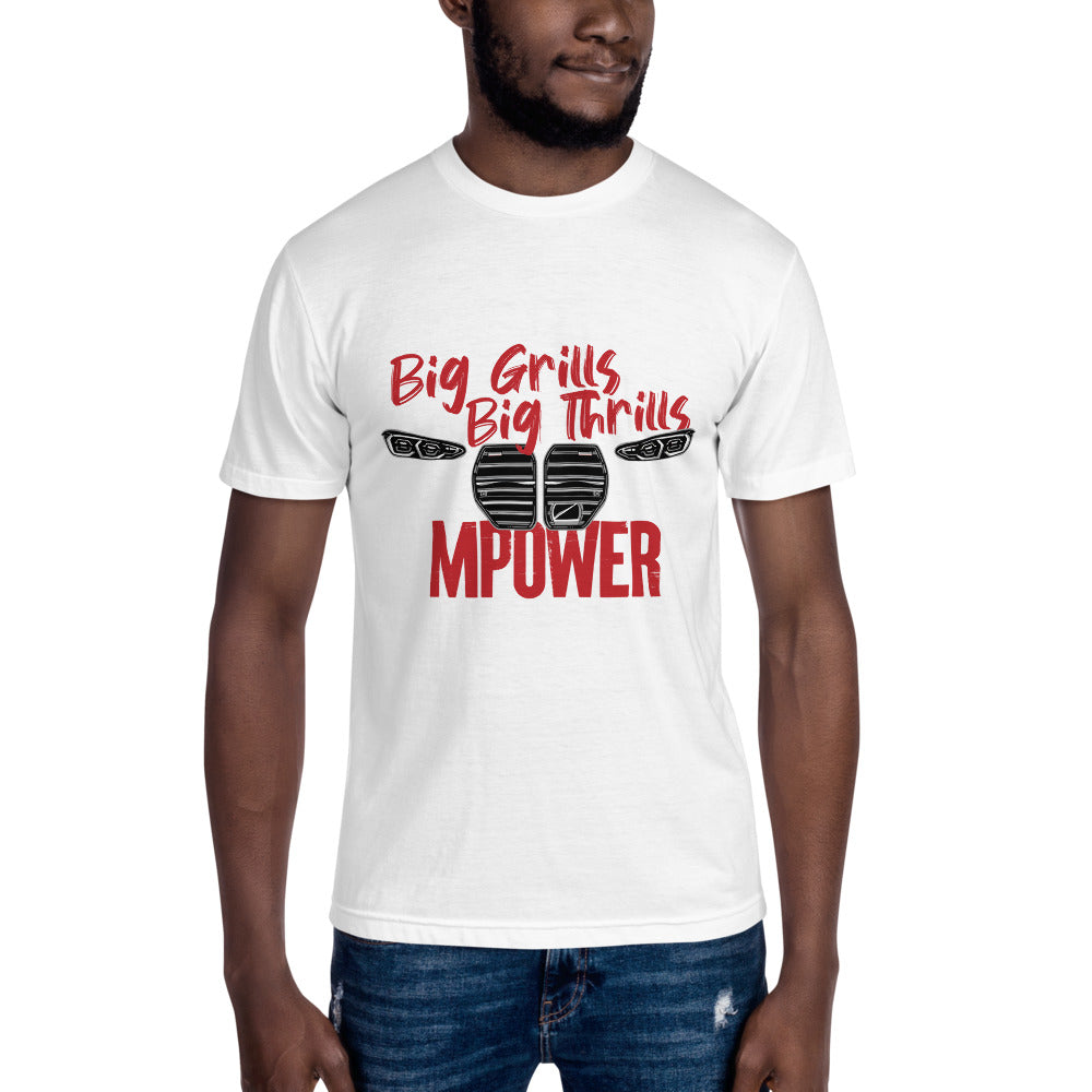 Big Grills (White) - Unisex Crew Neck Tee