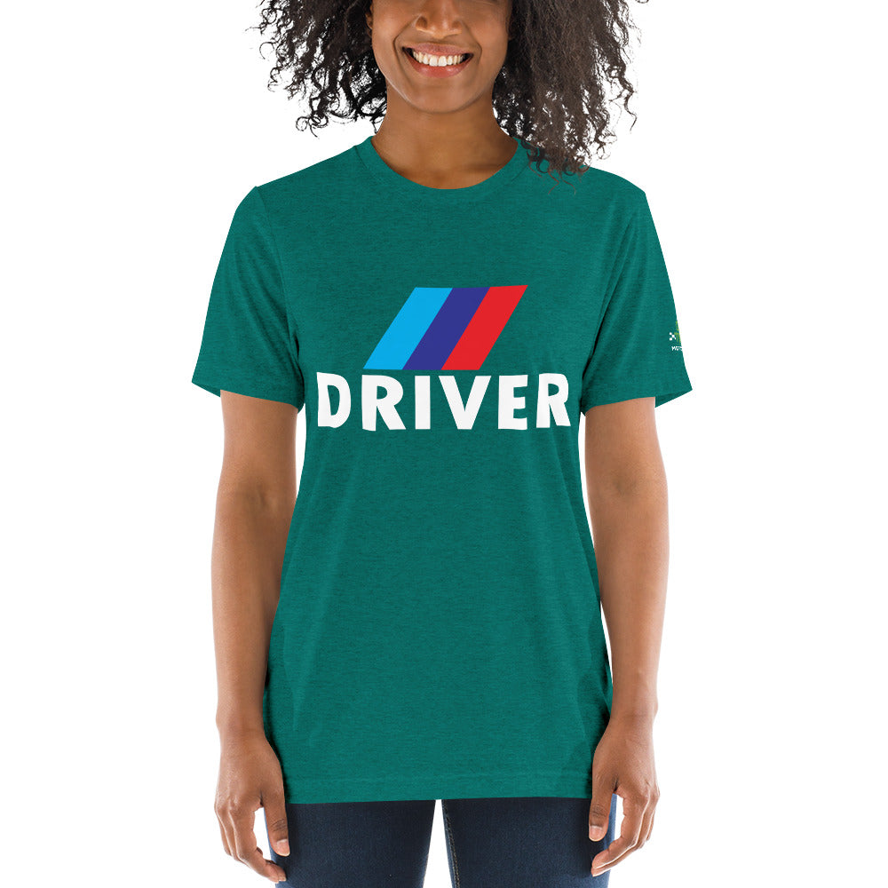 Motorsport Driver Unisex Triblend Shirt - White